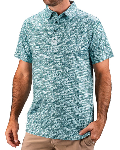 Pins and Aces Squiggle Teal