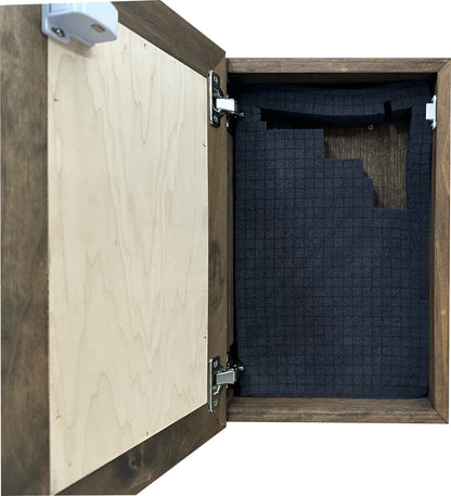 Bellewood Designs - American Flag and Cross Hidden Gun Storage Cabinet