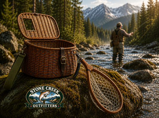 Stone Creek Standard Split Willow Creel w/ Strap
