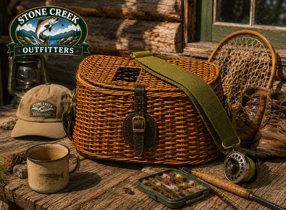 Stone Creek Standard Split Willow Creel w/ Strap