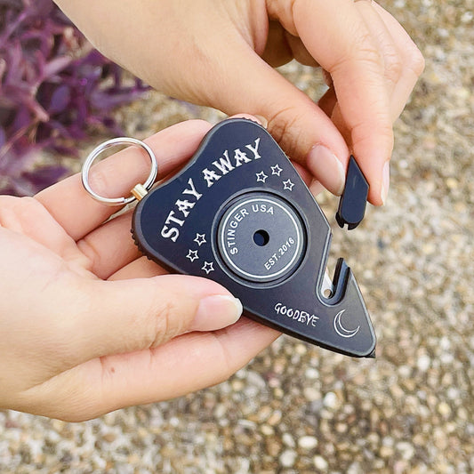 Stinger Survival Tools Secure Alert Personal Safety Keychain Alarm (Black Stay Away)