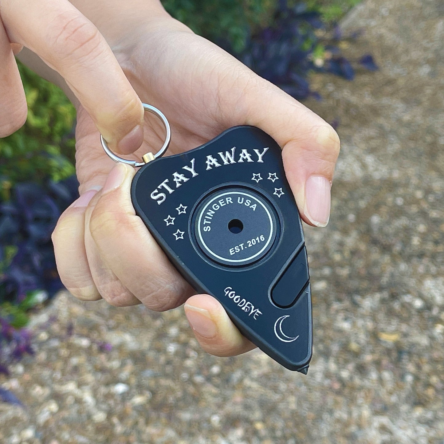 Stinger Survival Tools Secure Alert Personal Safety Keychain Alarm (Black Stay Away)