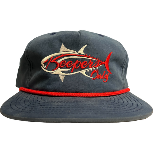 Keepers Only Co. Stealth Rope Snapback - Navy/Red