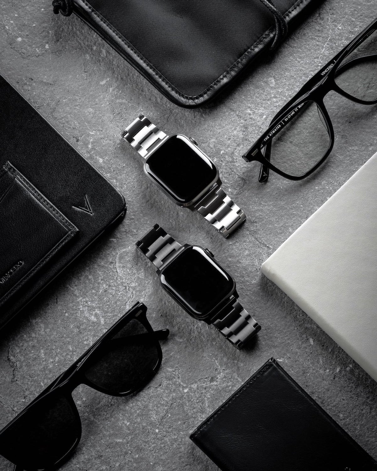 Vincero Apple Watch Steel Band - Graphite Hardware 41mm