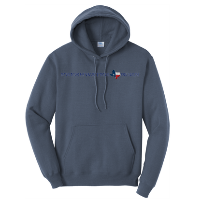 Saltwater Born Texas Freshwater Born Men's Largemouth Bass Cotton Hoodie