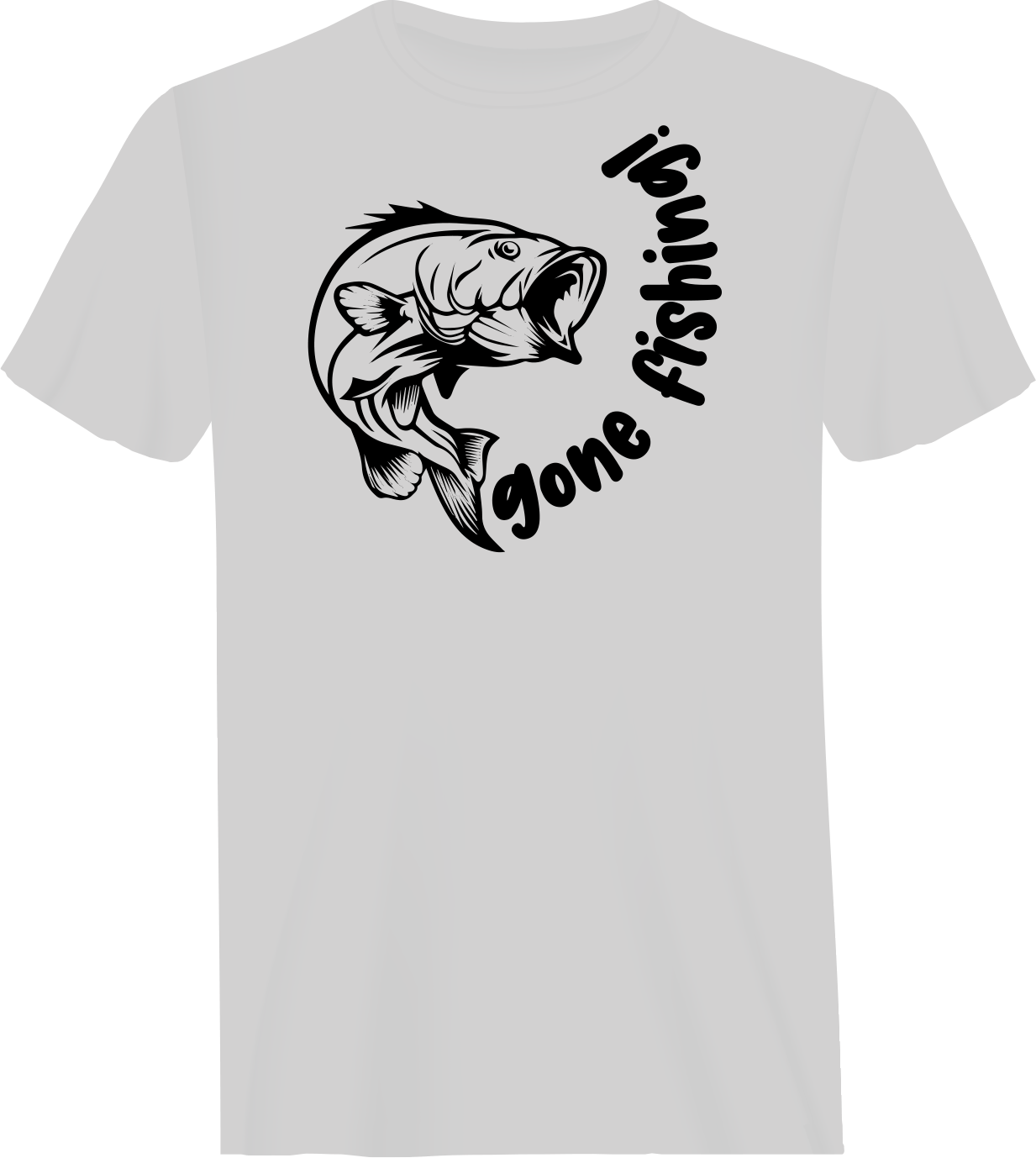 Outdoorzees Gone Fishing v1 Man T-Shirt