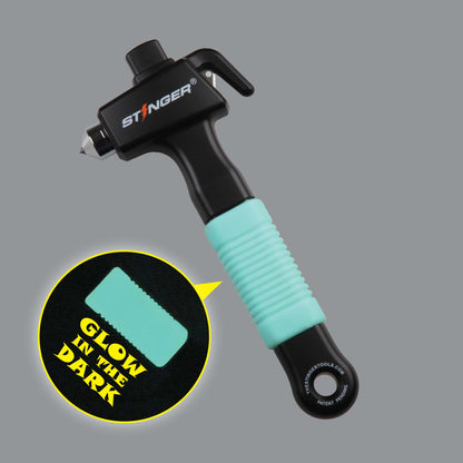 Stinger Survival Tools Super Duty Car Emergency Escape Hammer (Fluorescent Green)