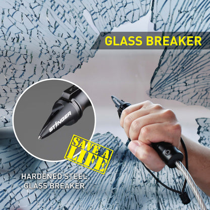 Stinger Survival Tools Whip Car Emergency Tool (Black)