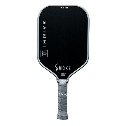 Thrive SMOKE 14.5 MM (POWER SERIES) Includes head cover, lead weights, paddle eraser, key chain, sticker, and weight card. (RECOMMENDED SWING WEIGHT *120*)