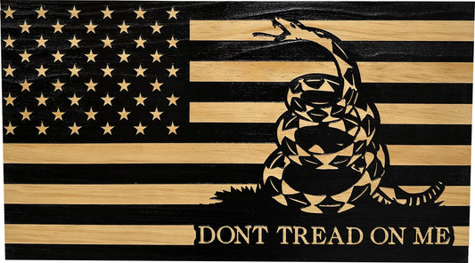 Bellewood Designs - Dont Tread On Me Secure Wall-Mounted Gun Cabinet (Stripes)