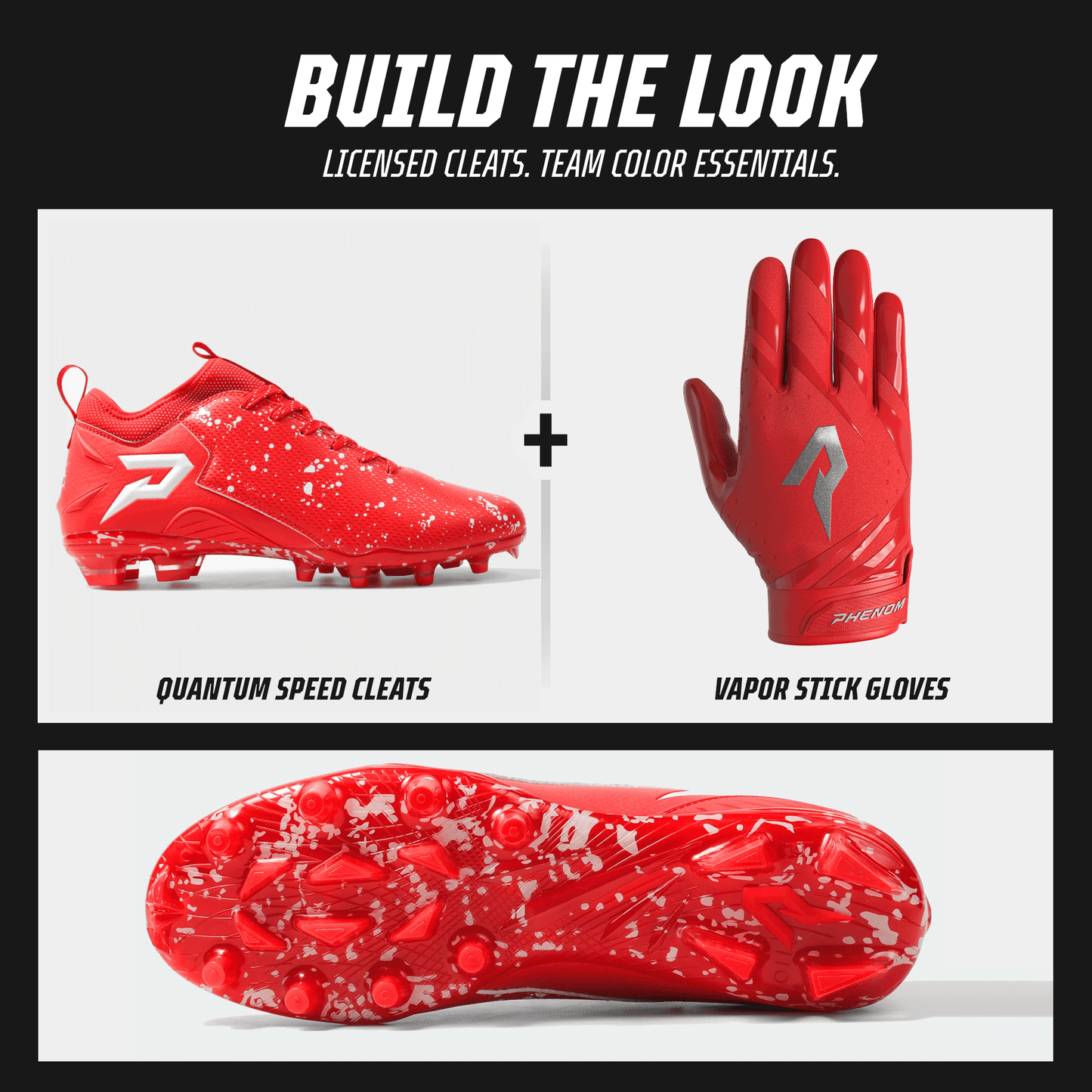Phenom Elite Kool-Aid 'Cherry' Football Cleats - Quantum Speed by Phenom Elite