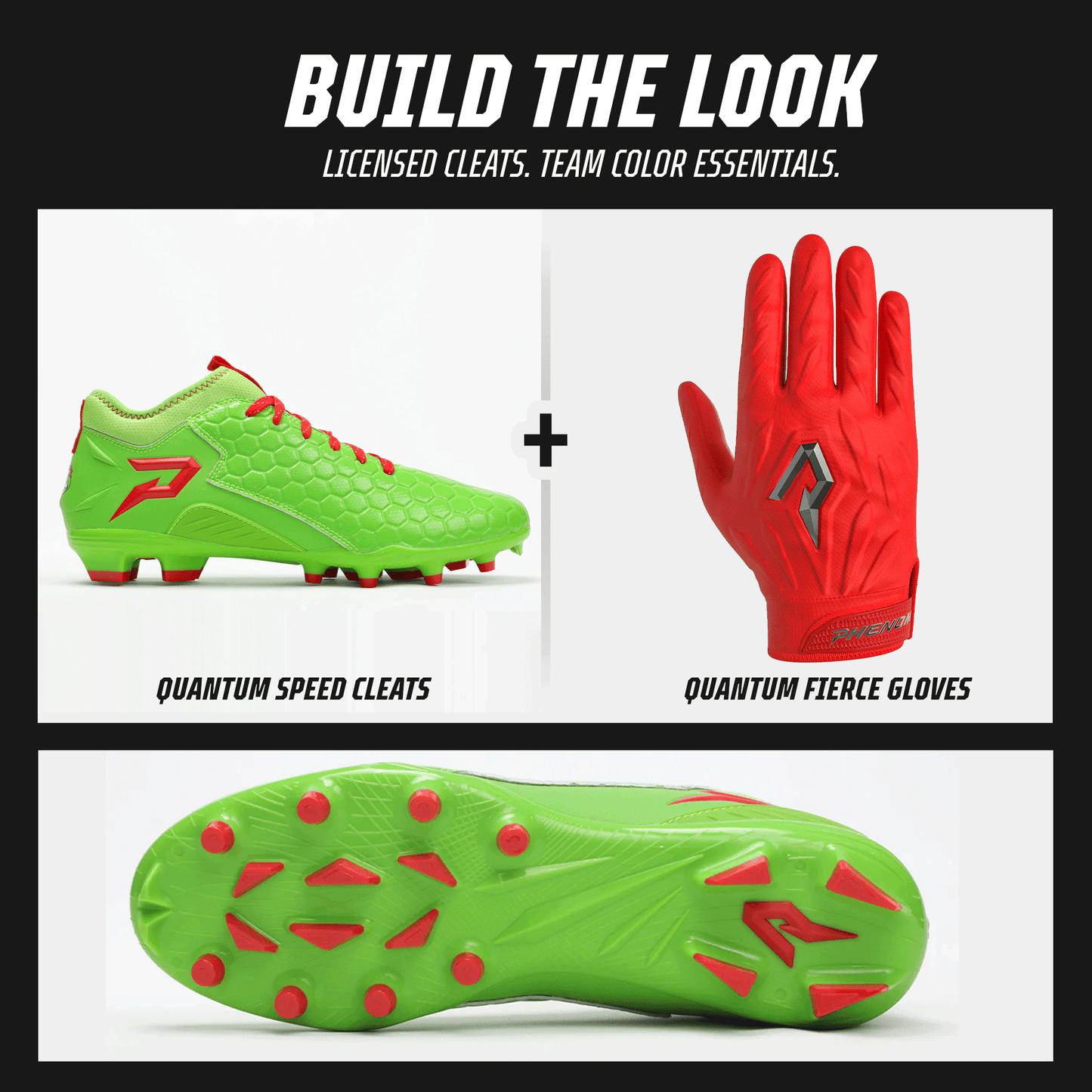 Phenom Elite Ninja Turtles: Raphael Football Cleats – Quantum Speed 2.0 by Phenom Elite