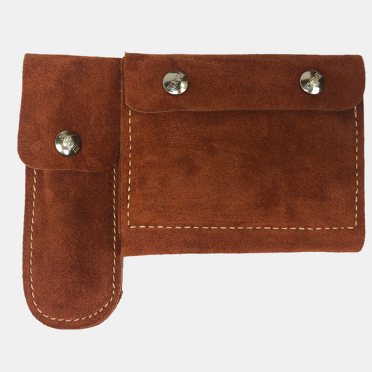 Hunter 2-In-1 Suede Rifle Cartridge Pouch & Knife Sheath