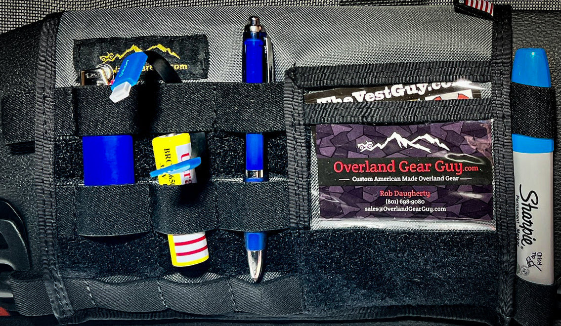 Overland Gear Guy Grenadier MOLLE Visor Organizer WITH MIRROR