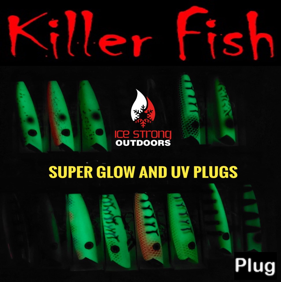 Ice Strong Outdoors - Killer Fish - Rattling TROLLING PLUG UV - NEW 2026 Colors Just Released!
