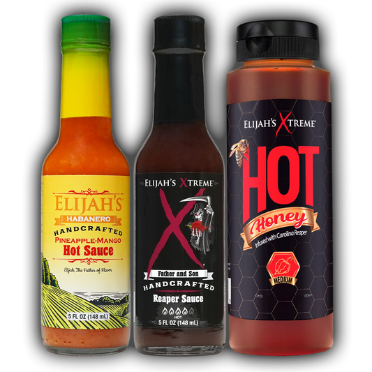 Elijah's Xtreme SWEET & HEAT TRIO HOT SAUCE VARIETY PACK