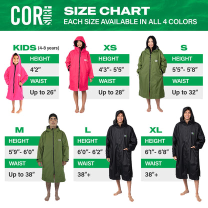 COR Surf Waterproof Swim Parka | XS-XL (Black)