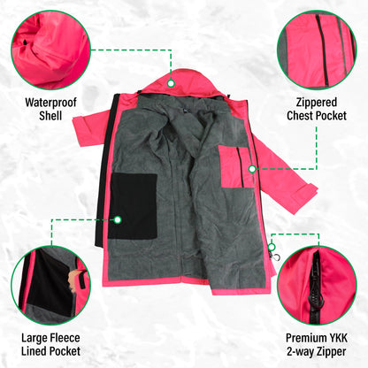 COR Surf Waterproof Swim Parka (Red)