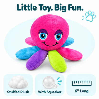 Dogline 6" Mini Animal Dog Toy Collection