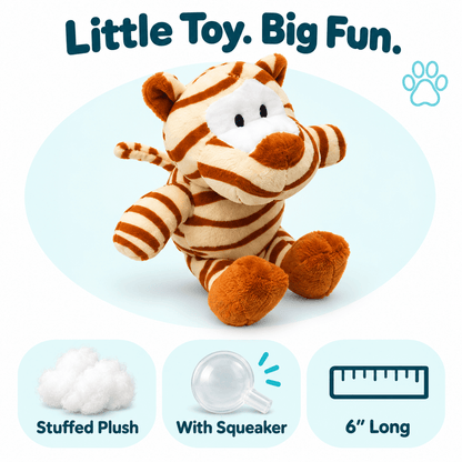 Dogline 6" Mini Animal Dog Toy Collection