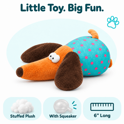 Dogline 6" Mini Animal Dog Toy Collection