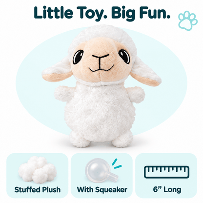 Dogline 6" Sheep Mini Dog Toy