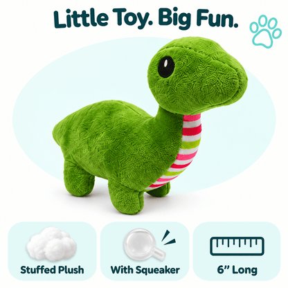 Dogline 6" Mini Animal Dog Toy Collection