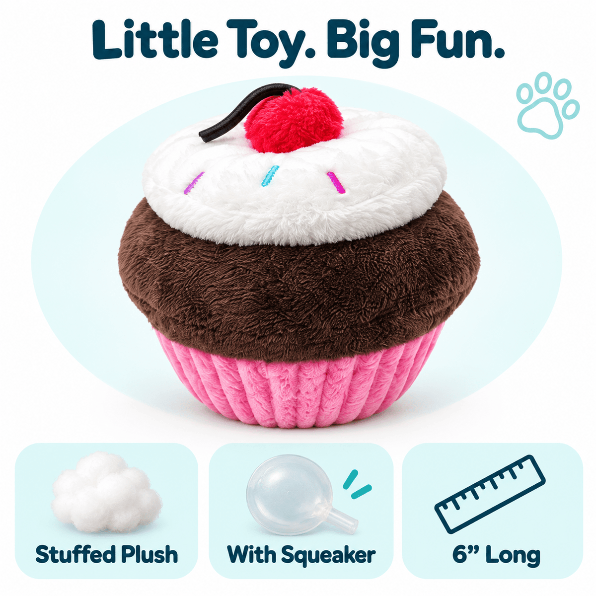 Dogline 6" Mini Animal Dog Toy Collection