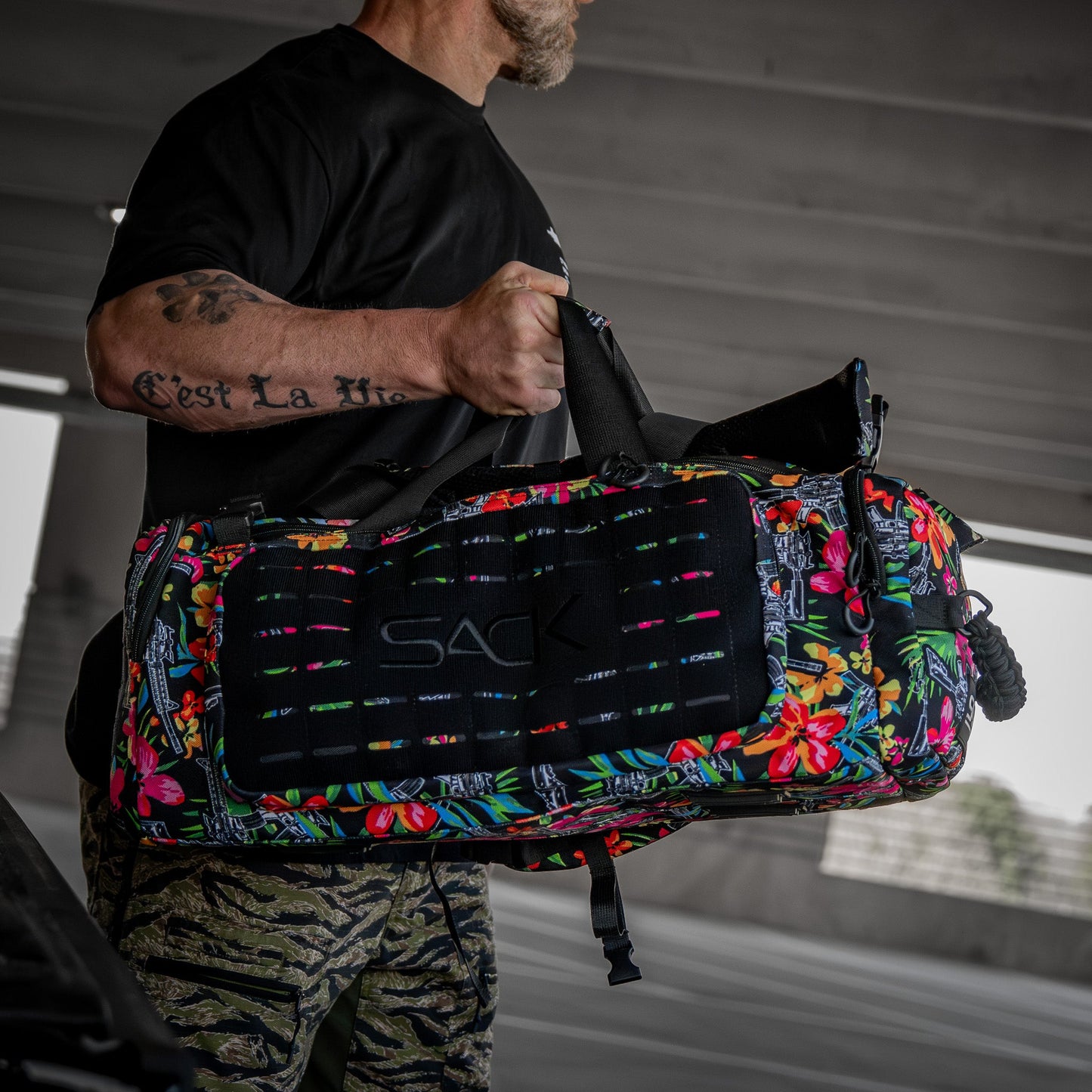 Combat Iron Apparel 50L Sack™ Duffle Hybrid Double Carry Bag