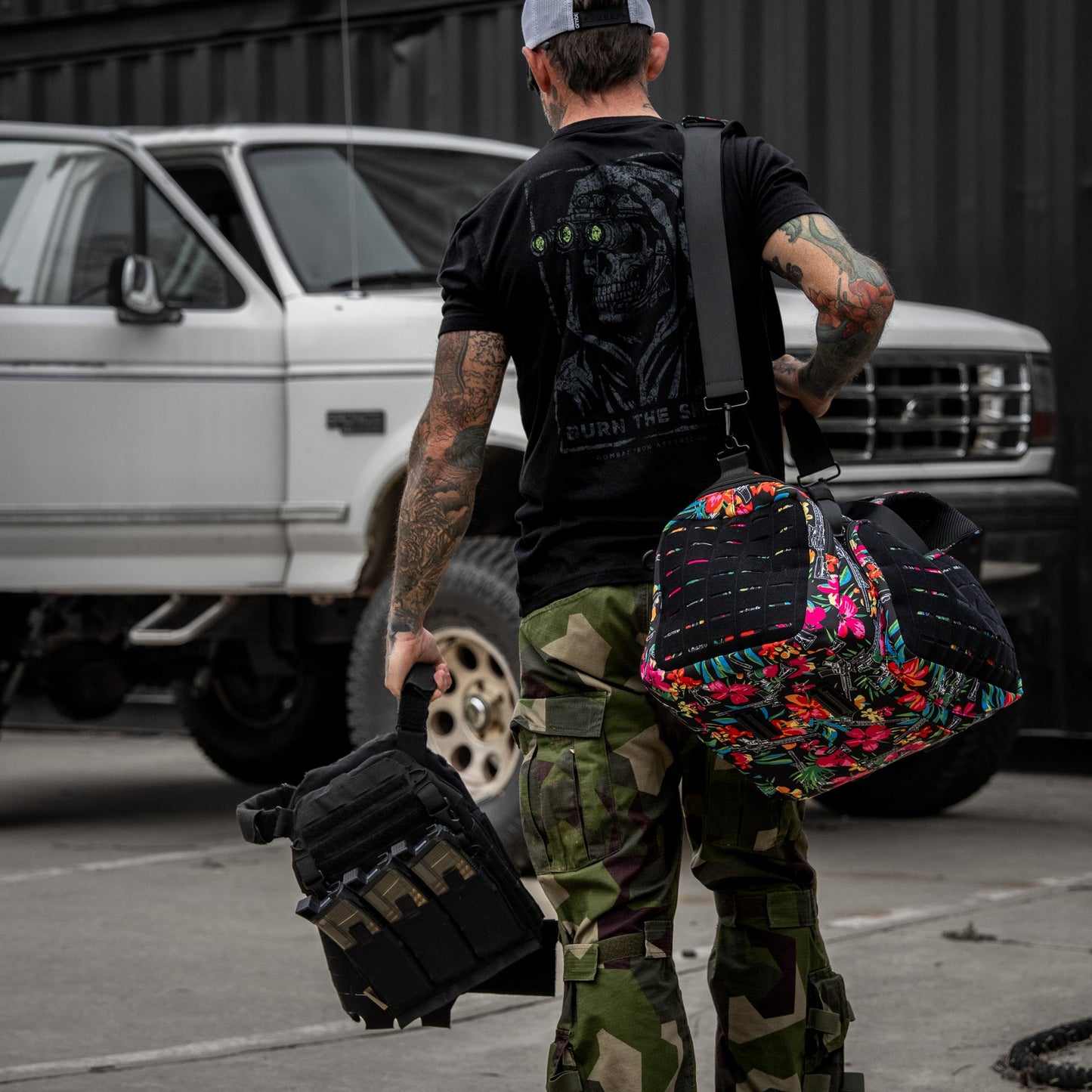 Combat Iron Apparel 50L Sack™ Duffle Hybrid Double Carry Bag