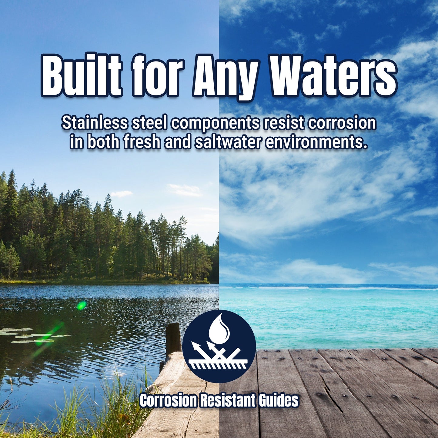 Reaction Tackle Telescopic Spinning Rod – Carbon Travel Fishing Rod – Collapsible Rod for Freshwater and Saltwater - NEW