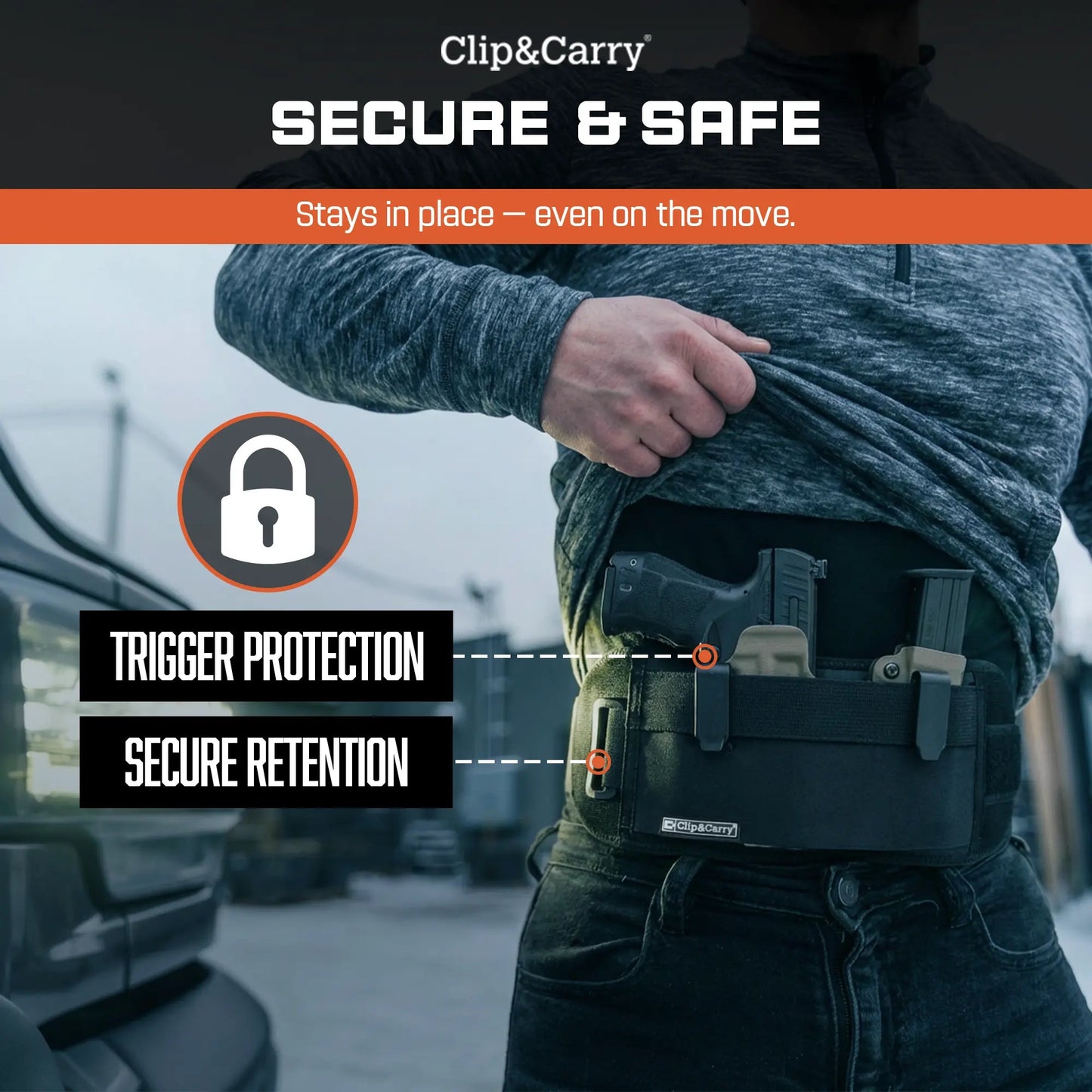Clip & Carry STRAPT-TAC Belly Band
