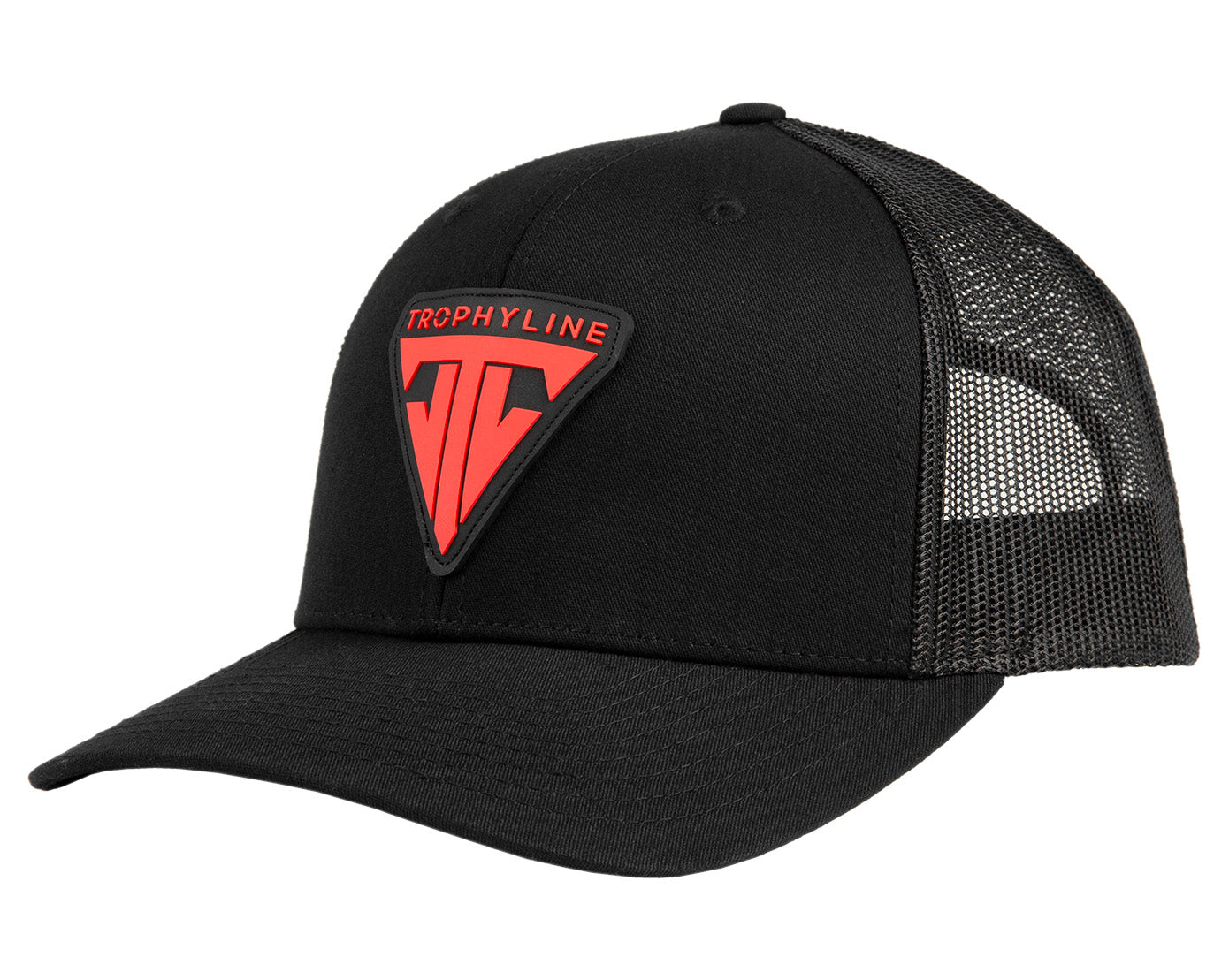 Trophyline Black Logo Patch Hat