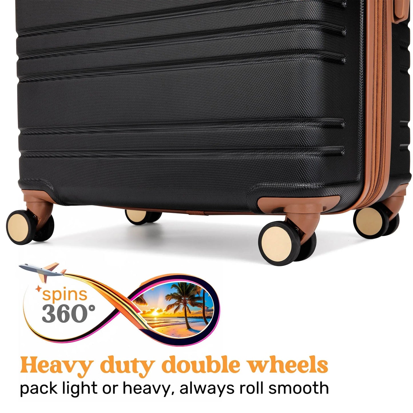 Miami Carry On  Brickell 3 Piece Expandable Retro Luggage Set