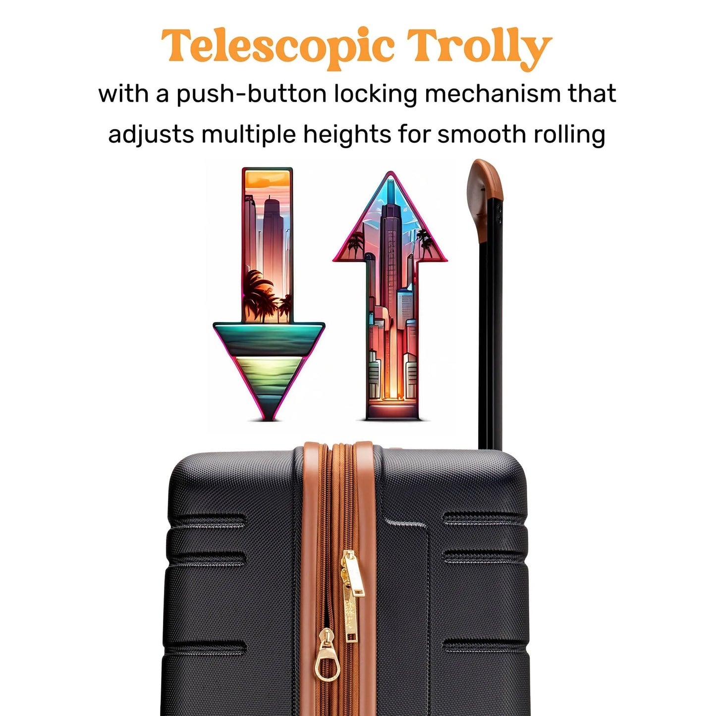 Miami Carry On  Brickell 3 Piece Expandable Retro Luggage Set