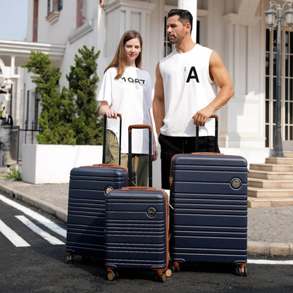 Miami Carry On  Brickell 3 Piece Expandable Retro Luggage Set