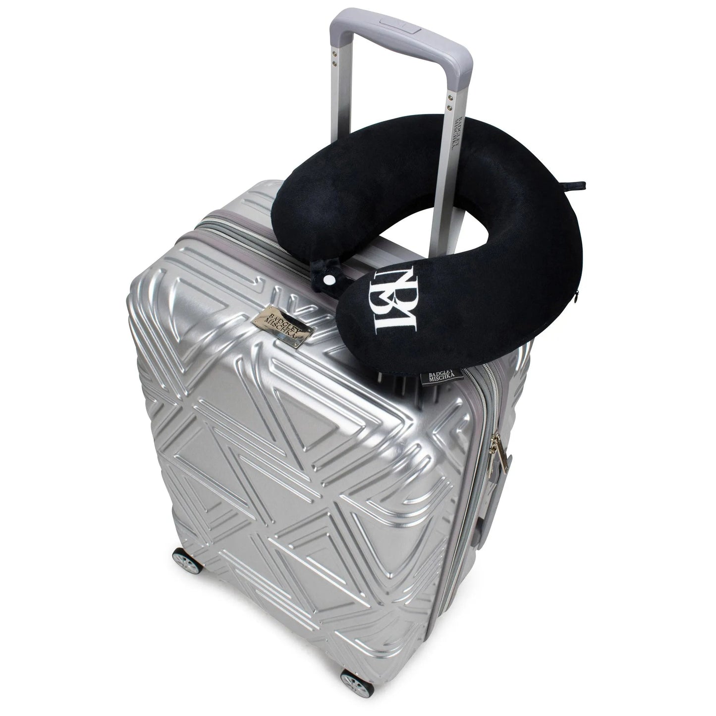 Badgley Mischka Memory Foam Travel Neck Pillow