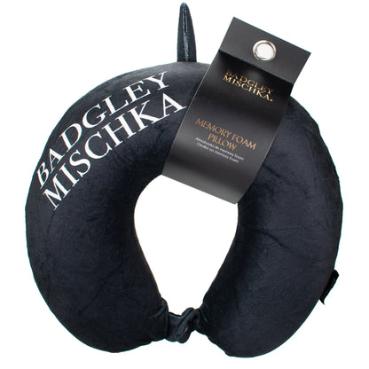 Badgley Mischka Memory Foam Travel Neck Pillow