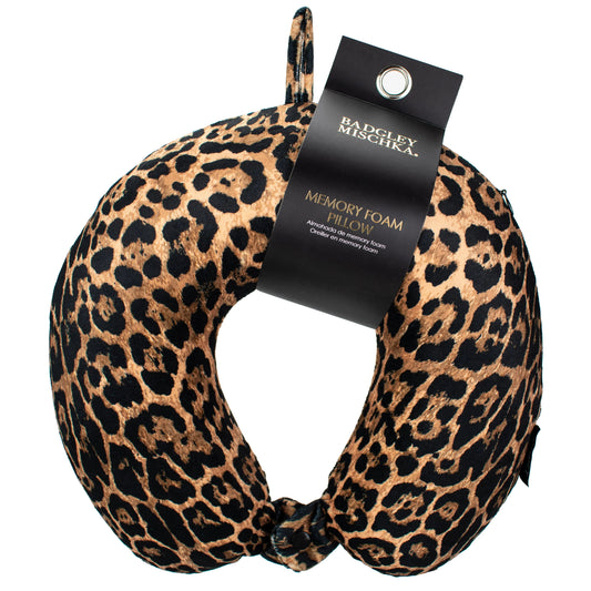 Badgley Mischka Memory Foam Travel Neck Pillow