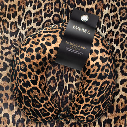 Badgley Mischka Memory Foam Travel Neck Pillow