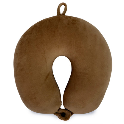 Miami Carry On Plush Microbeads Travel Neck Pillow