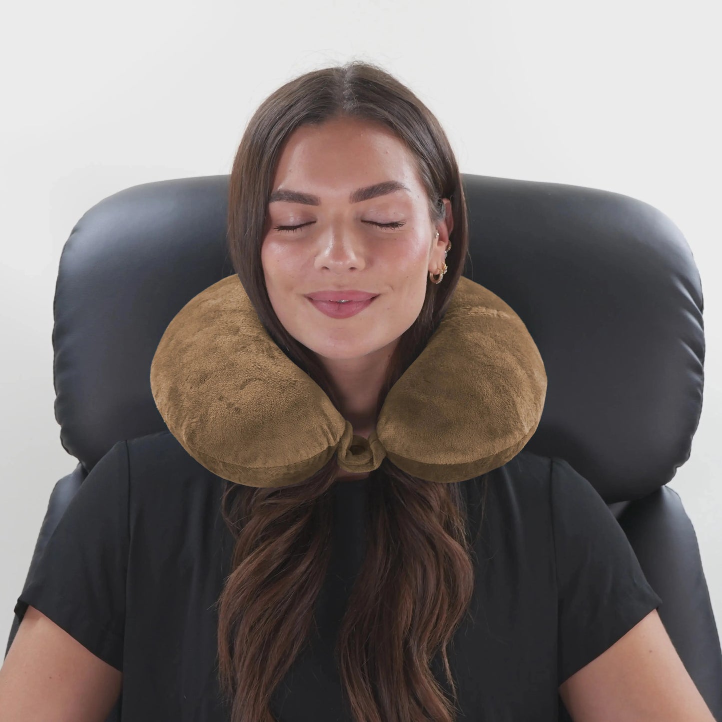 Miami Carry On Plush Microbeads Travel Neck Pillow