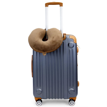 Miami Carry On Plush Microbeads Travel Neck Pillow