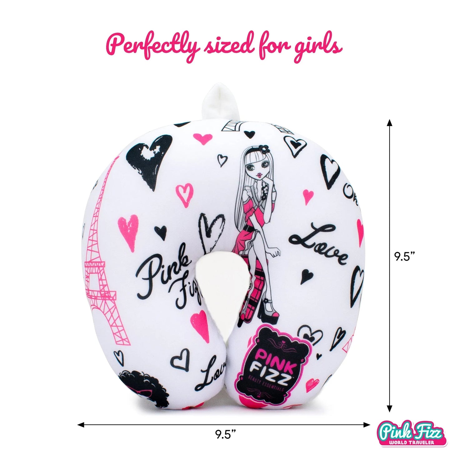 Travellty Microbeads Neck Pillow for Girls
