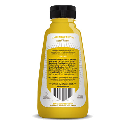 TrueMadeFoods Ballpark-style, All-Natural Yellow Mustard, 12oz Bottles (Multi-Packs)