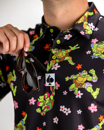 Pins and Aces TMNT - Turtle Flower Power