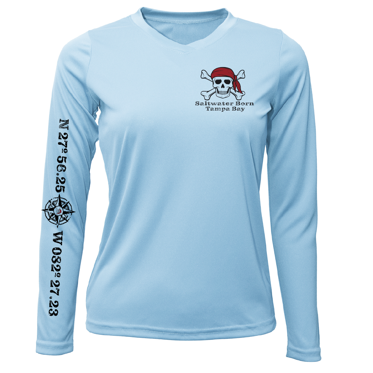 Saltwater Born Tampa Bay "All for Rum and Rum For All" Women's Long Sleeve UPF 50+ Dry-Fit Shirt