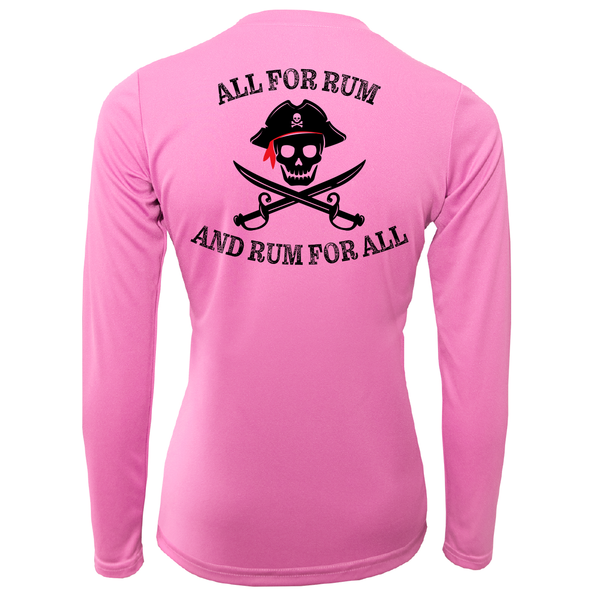 Saltwater Born Florida Freshwater Born "All For Rum and Rum For All" Women's Long Sleeve UPF 50+ Dry-Fit Shirt