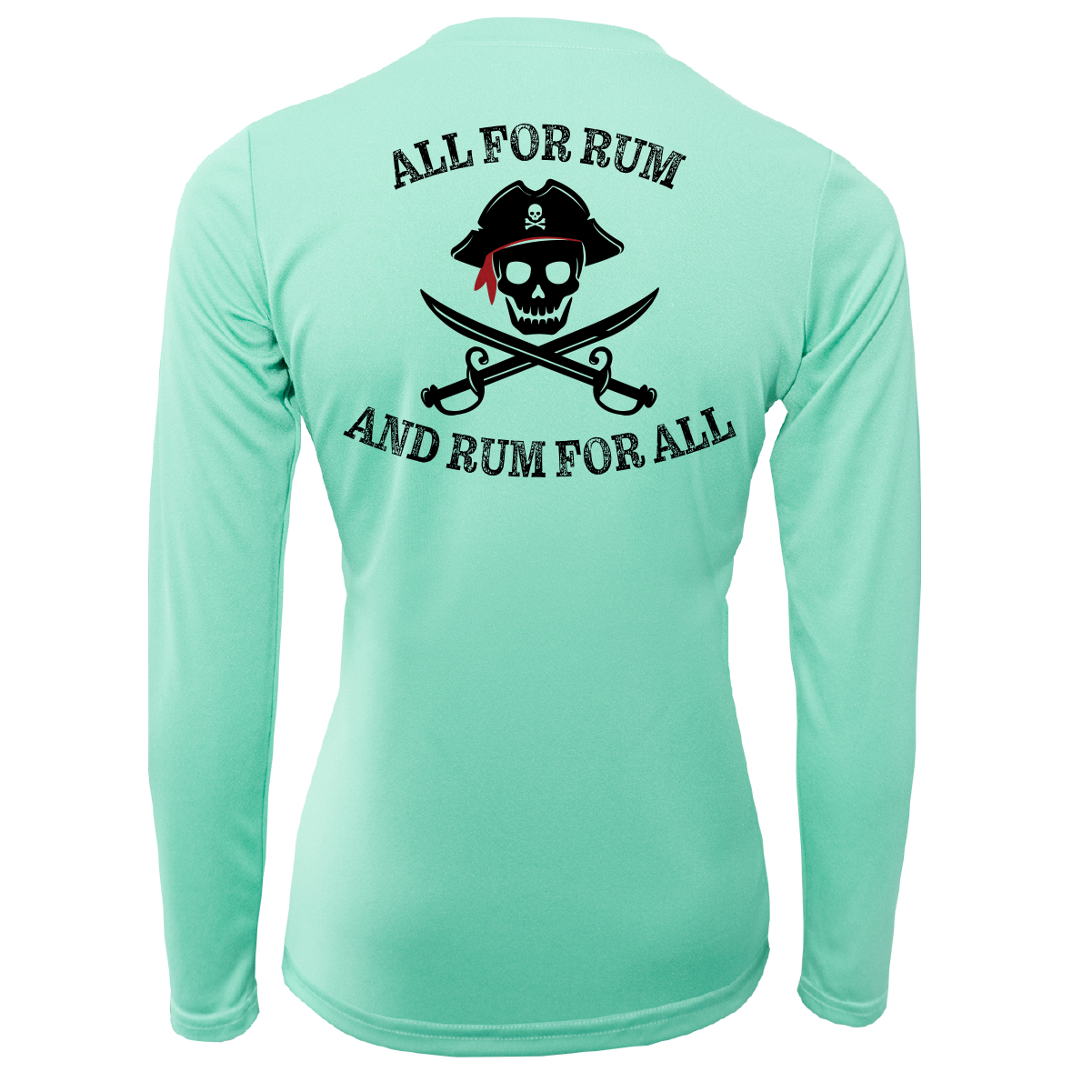 Saltwater Born Florida Freshwater Born "All For Rum and Rum For All" Women's Long Sleeve UPF 50+ Dry-Fit Shirt