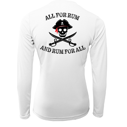 Saltwater Born Tampa Bay "All for Rum and Rum For All" Women's Long Sleeve UPF 50+ Dry-Fit Shirt